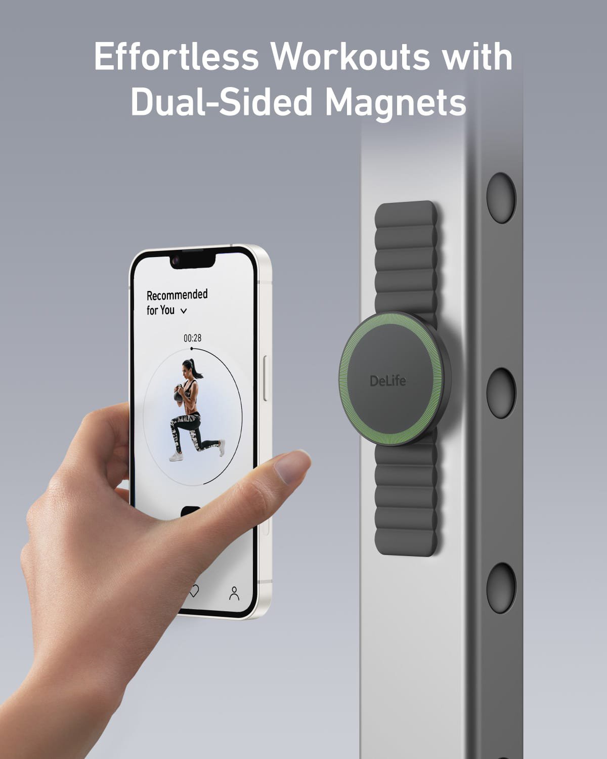 DeLife - MagMate-Magnetic Phone Holder with Dual-Sided Magnets