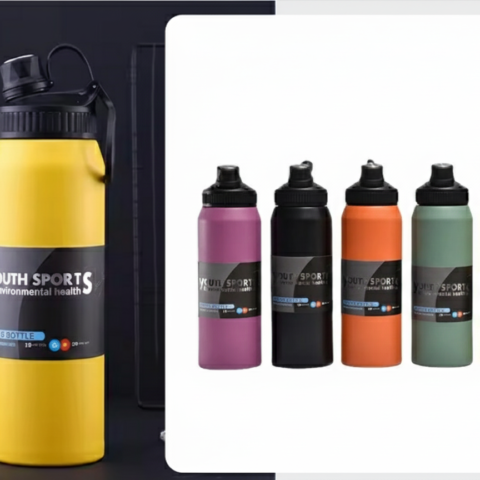 YOUTHSPORTS 800ml Vacuum Sports Flask – Stainless Steel Insulated Bottle, Keeps Drinks Hot or Cold for 24 Hours