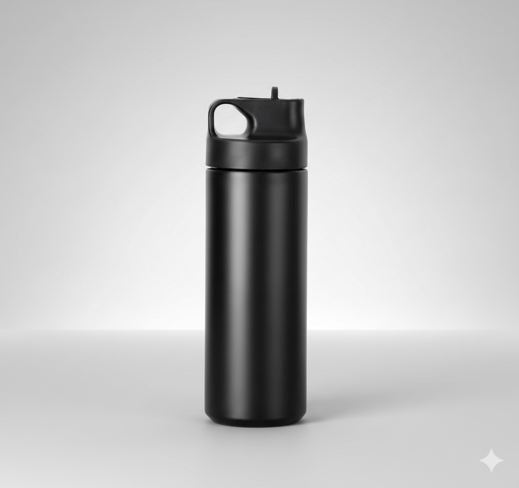 AquaSprint Sportive Water Flask – Black – Leak-Proof – Lightweight & Durable