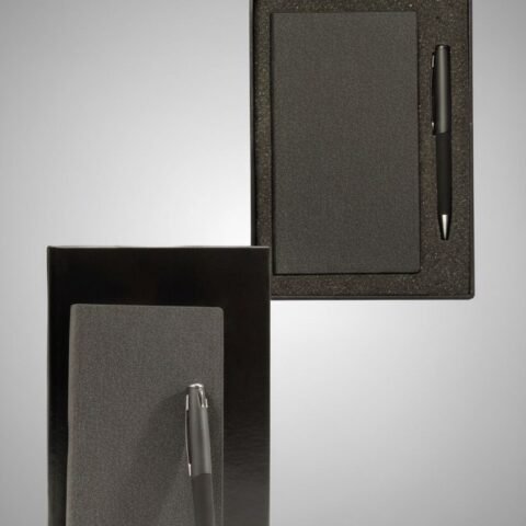 Luxury A6 Leather Notebook with Elegant Pen – Perfect Professional Gift Set