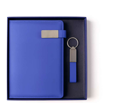 Premium Business Gift Set with Notebook & Keychain