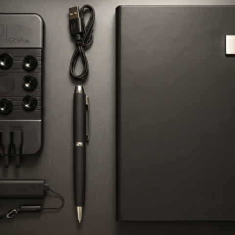 Business Standard Gift Set – Power Bank, USB Flash Drive, Smart Pen & A5 Notebook – Premium Corporate Box