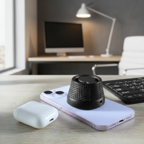 مكبر صوت (سبيكر) مغناطيسي محمول بجلد فاخر وتصميم Sik