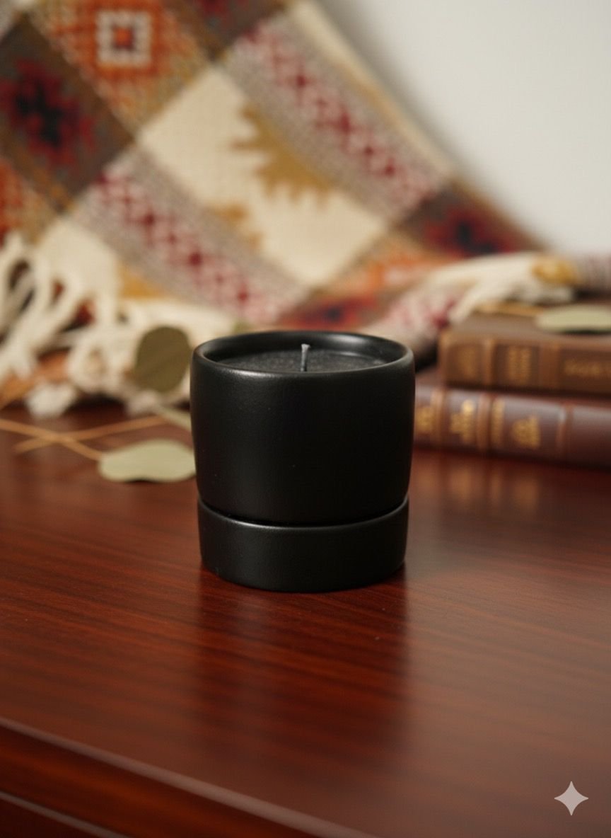 Elegant Black Candle – Long-Lasting Burn & Modern Décor Accent