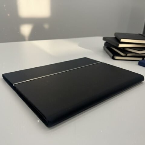 نوت بوك A5 جلد PU فاخر – مفكرة احترافية بصفحات مسطرة للعمل والدراسة