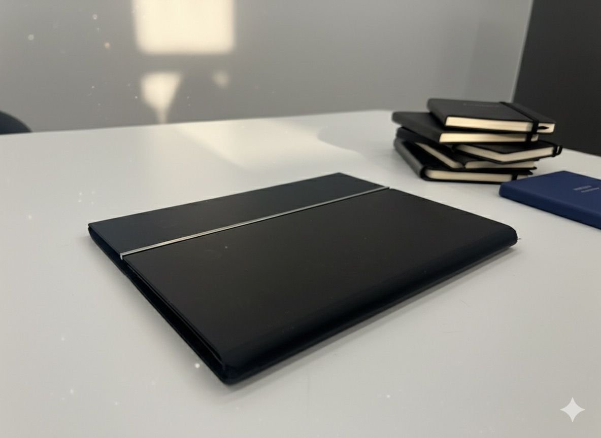 نوت بوك A5 جلد PU فاخر – مفكرة احترافية بصفحات مسطرة للعمل والدراسة