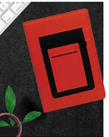 Stylish Notebook with Built-in Mobile Holder – A5 Premium Design