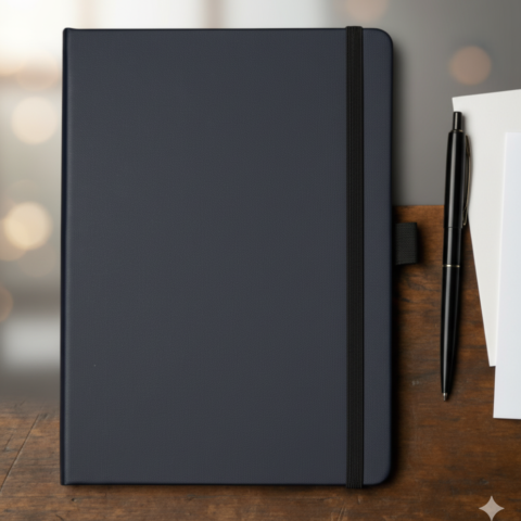 نوت بوك جلد فاخر بتصميم أنيق واحترافي