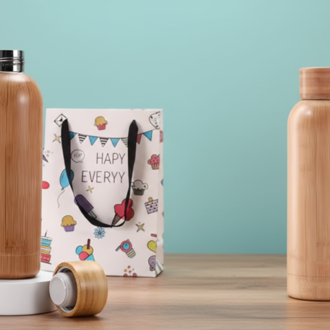 BAMBOOQUENCH Thermal Bottle – Natural Hydration, Sustainable Style
