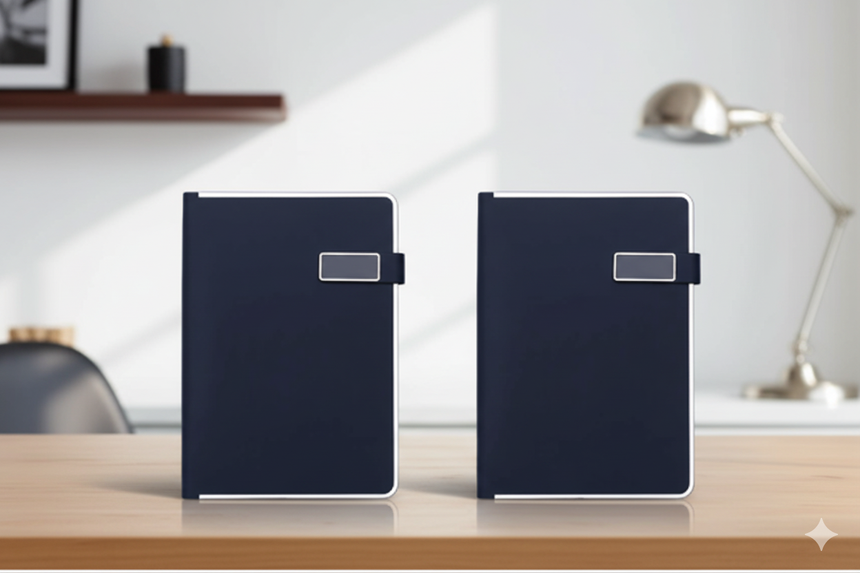 Premium Leather Notebook with Magnetic Closure