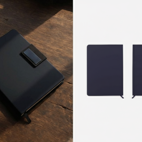 Black Leather Notebook — Premium Journal for Professionals