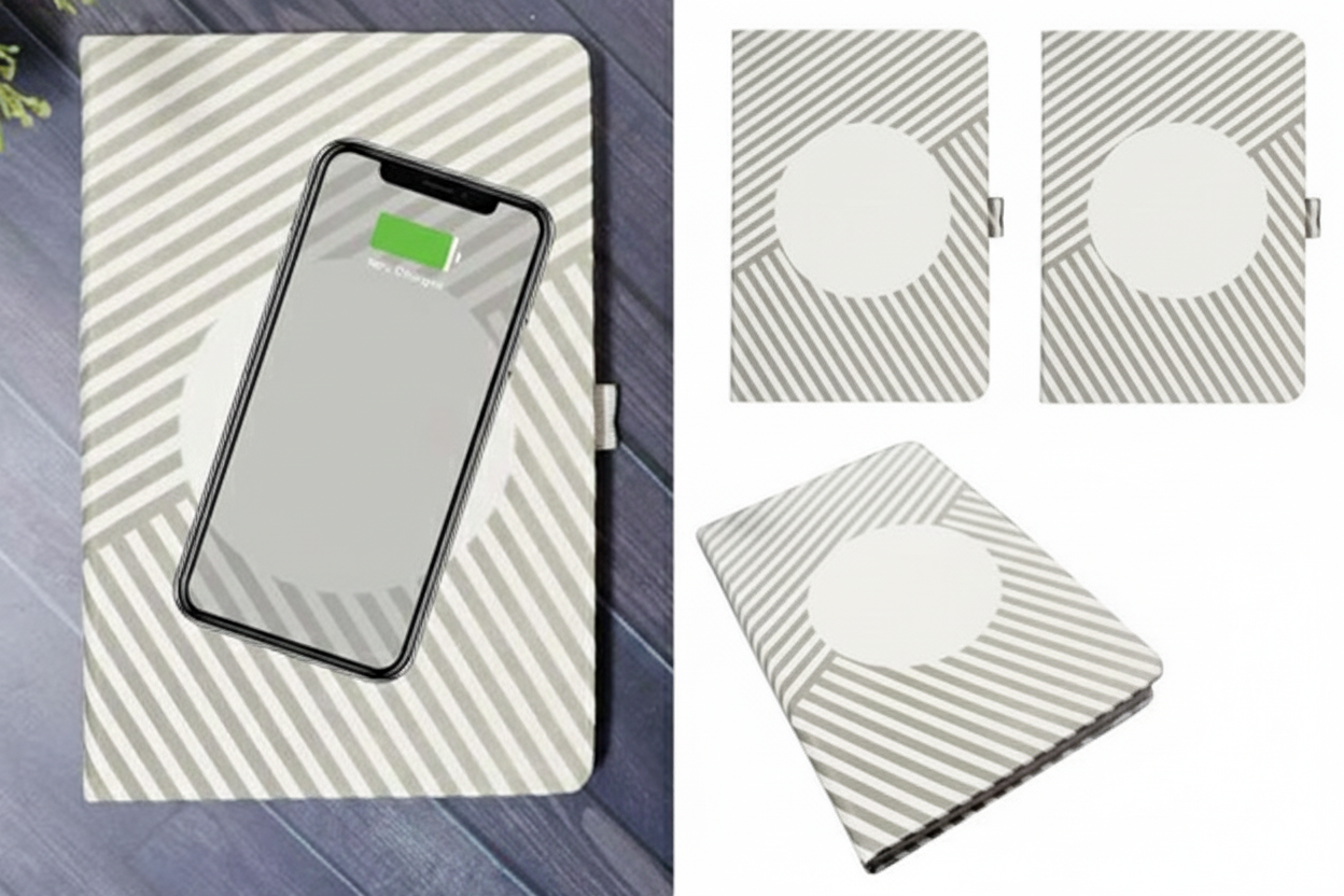 نوت بوك شحن لاسلكي ذكي – حيث تلتقي الأناقة بالتكنولوجيا