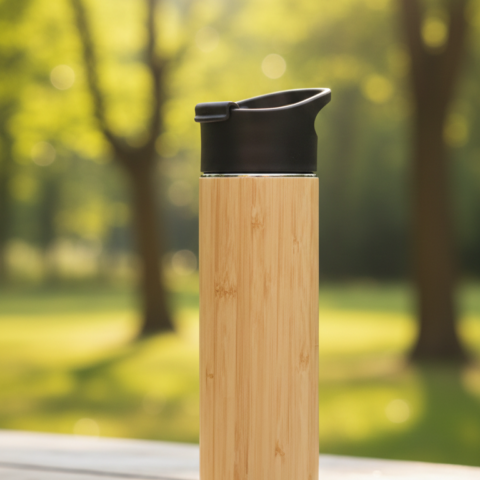 BREWBOO Thermal Mug – Eco-Friendly Bamboo Design
