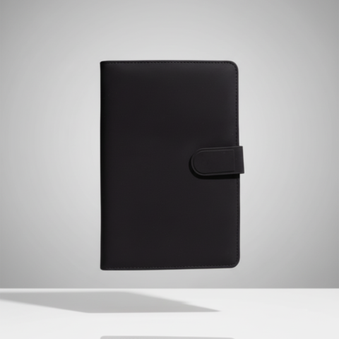 Black Leather Notebook – Elegant Professional Journal