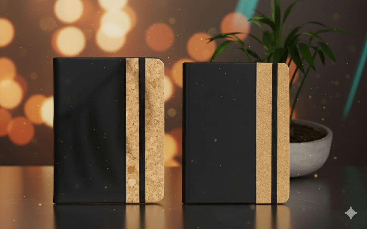 نوت بوك فلين أنيق – تصميم طبيعي ببساطة عصرية وصناعة صديقة للبيئة