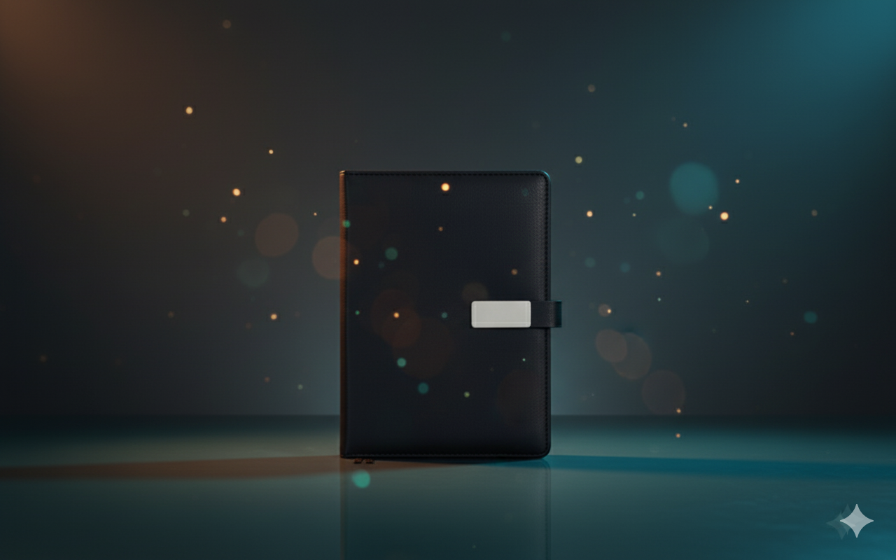 نوت بوك جلد فاخر بتصميم أنيق واحترافي