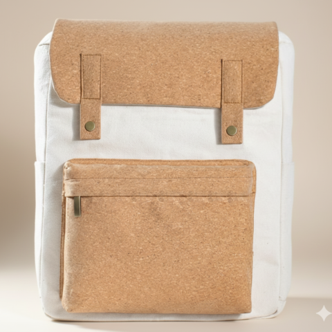 ECO-BACKBAG – Eco-Friendly Cork Backpack with Soft Fabric Lining