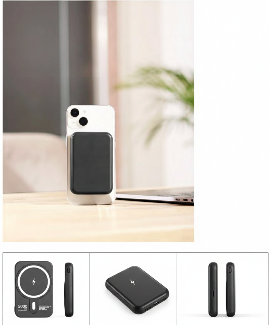 باور بانك لاسلكي ماج سيف متطور – طاقة مدمجة