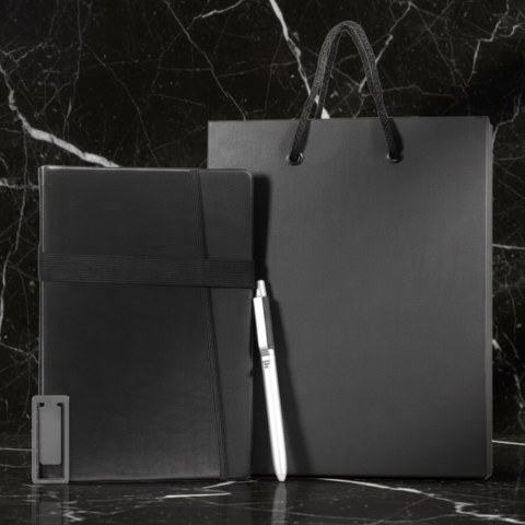 Working Notes Notebook Gift Set with Pen, and Black Gift Bag