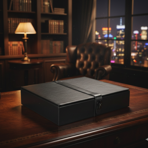 Locked-In Medium Storage Box – Premium Textured Design with Secure Closure