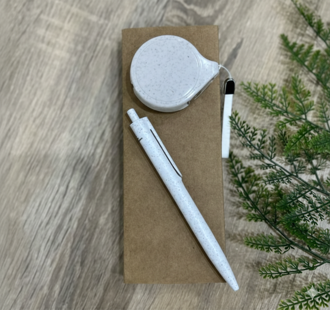 Eco-Friendly Desk Set – Pen &  Charging Cable with Minimal Design