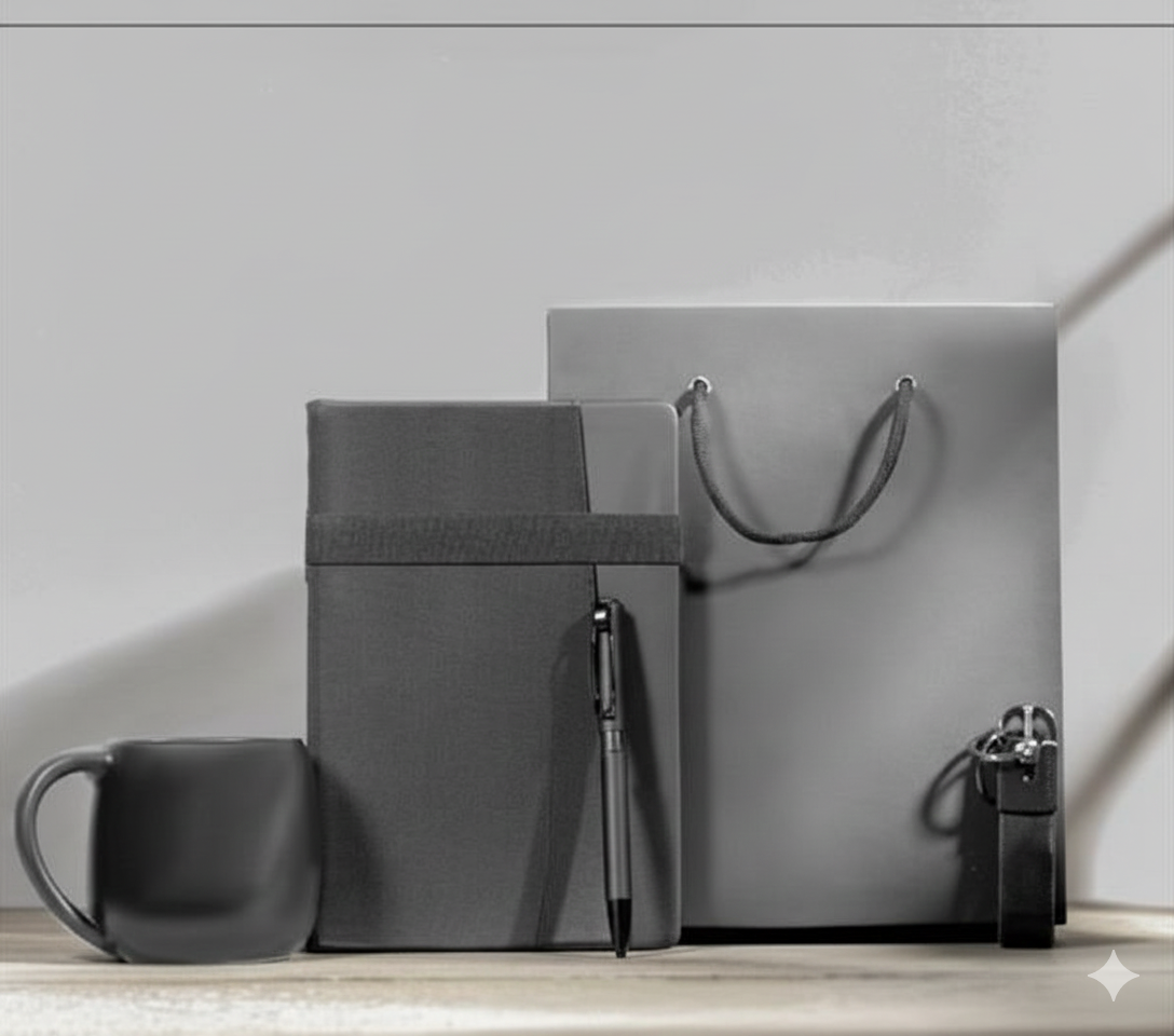 Premium Gift Set – Notebook, Pen, Medal, Mug & Gift Bag