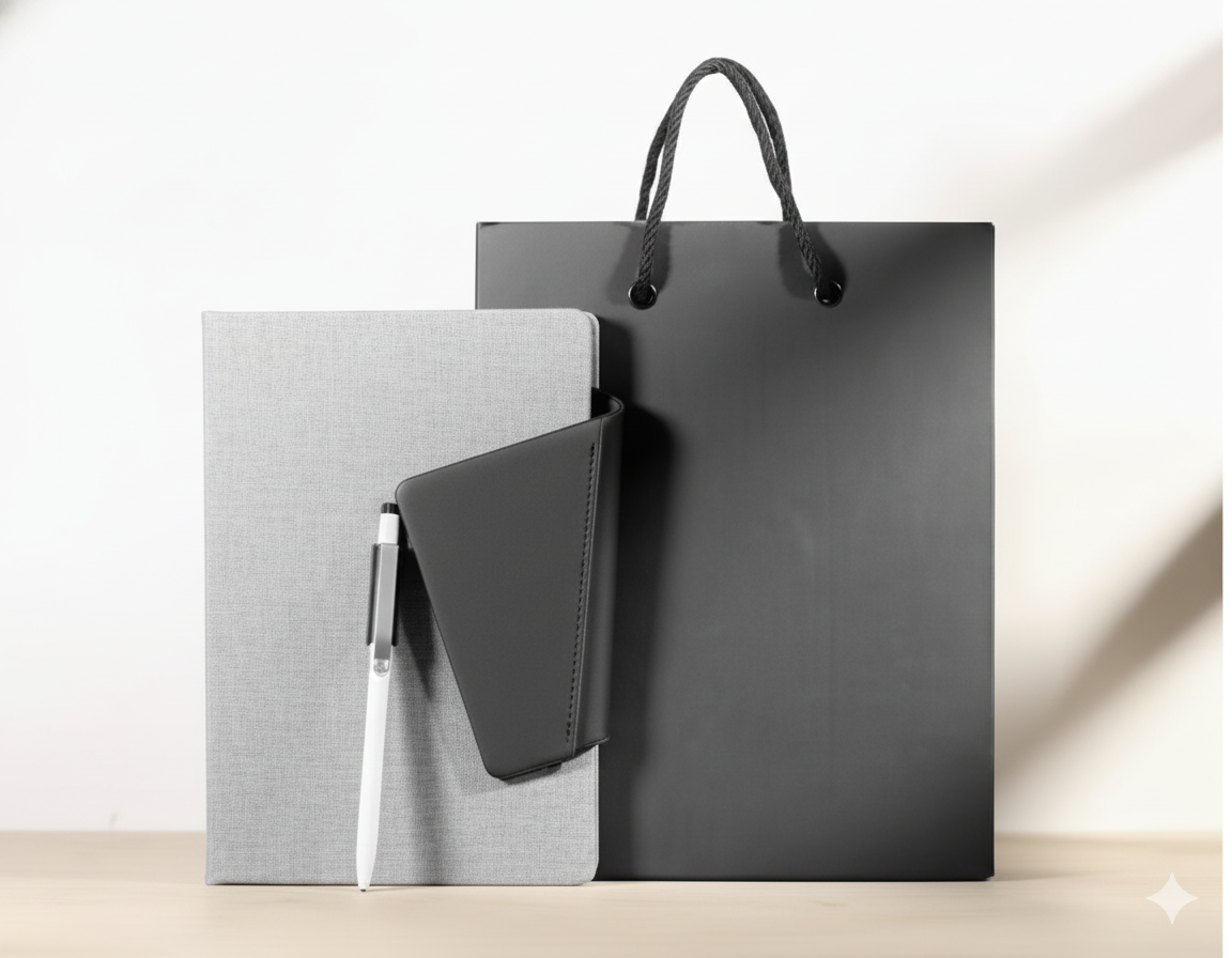 Elegant Writing Set – Leather Notebook with Pen