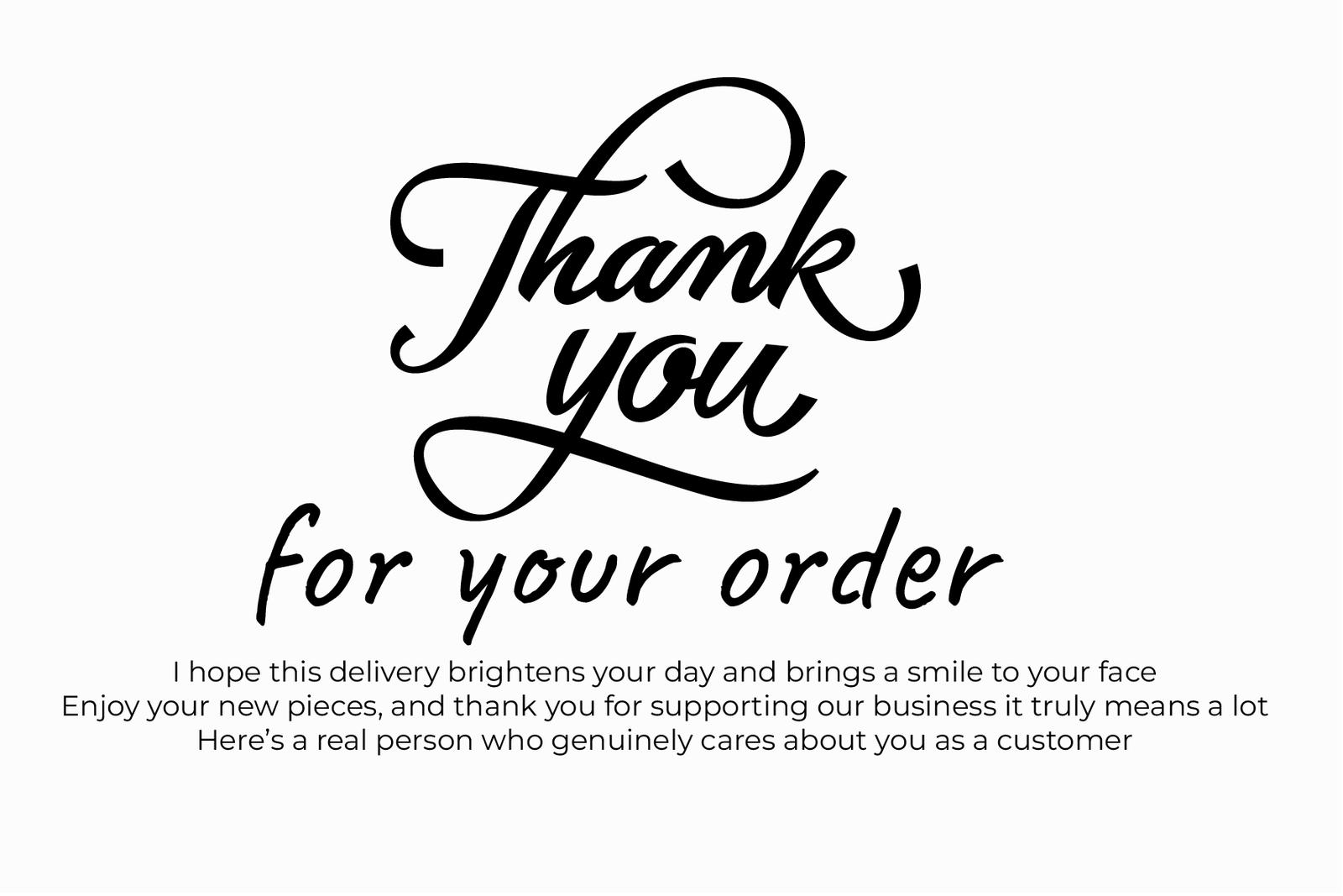 Premium Thank You Card Set – 100 Cards Gift Pack